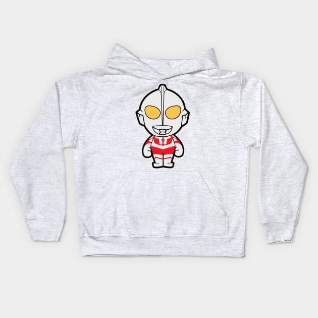 Ultraman Chibi Kids Hoodie by untitleddada